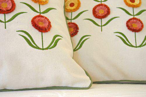 Blog flower pillow bottom