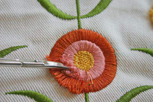Blog flower pillow fringe