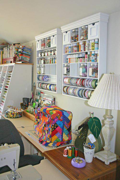 Craft and Sewing Room Storage and Organization