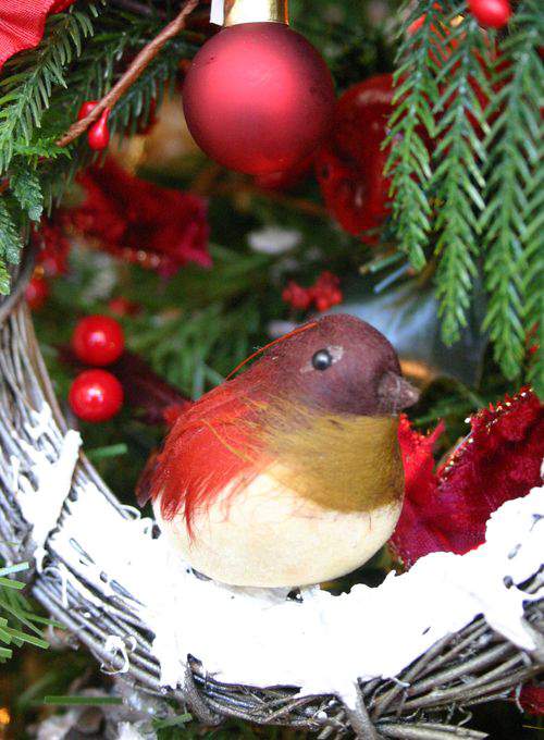 Blog bird ornament close