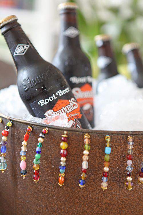 Blog beaded bear bucket close