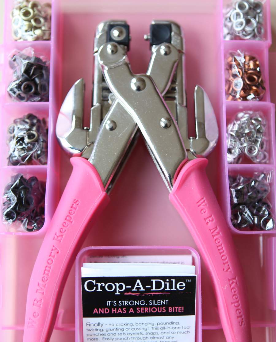 Crop-a-dile 2 Big Bite Punch by We R Memory Keepers Silver and Blue 