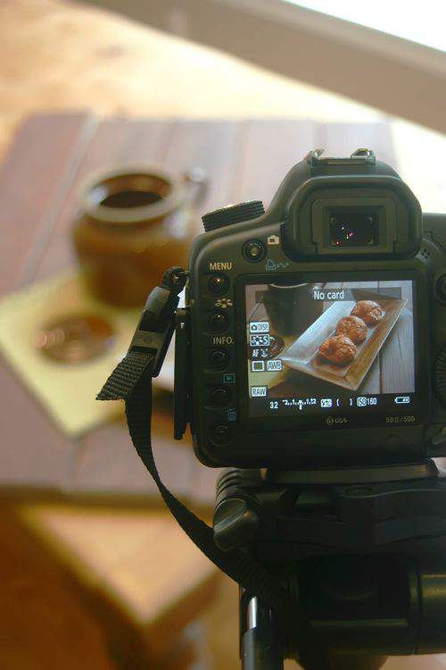 Blog food styling camera