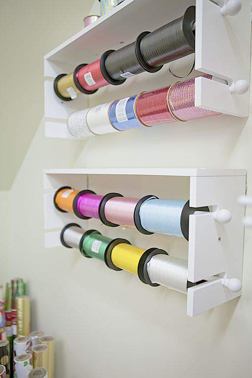Blog gift wrap ribbon wall