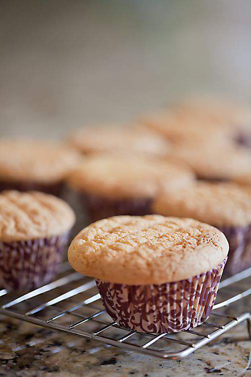 lavender cupcakes cooling