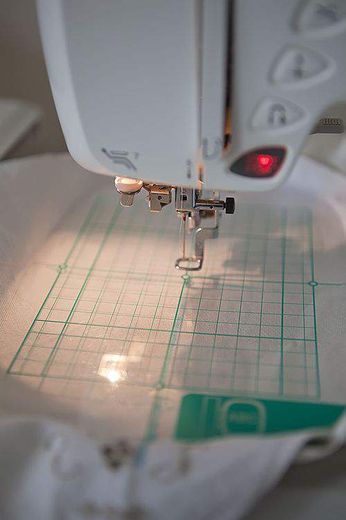 embroidery machine placement