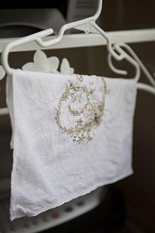 embroidery on a hanger