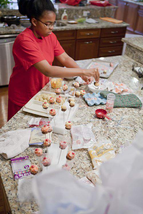 Cameron in the kitchen