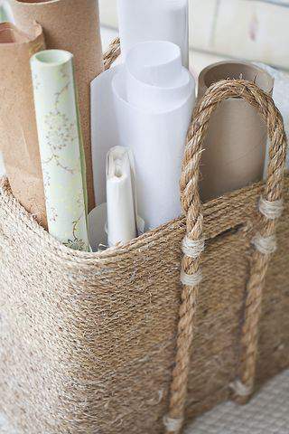 Handcrafted beachcomber basket