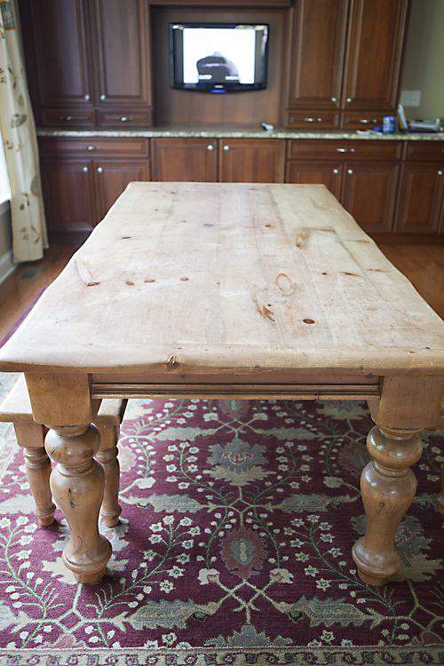 Blog kitchen makeover table