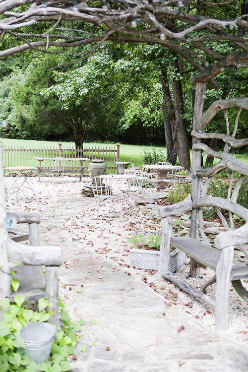 outdoor dining area