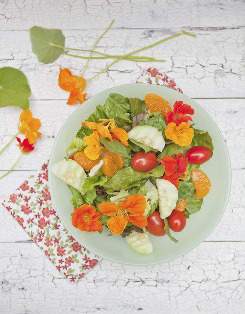 nasturtium salad bowl