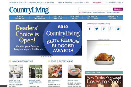 Country Living website