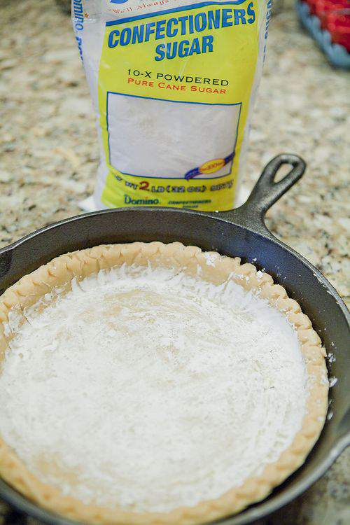 pie crust and skillet