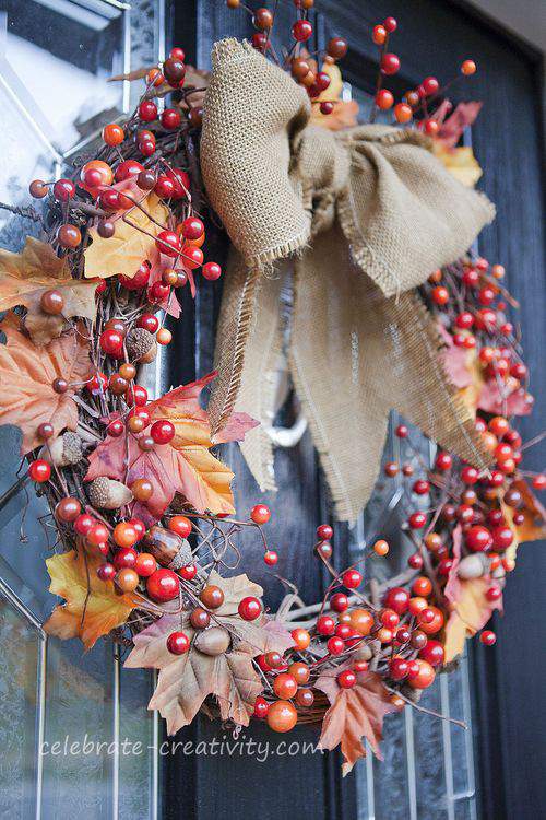 Blog front door wreath side watermark