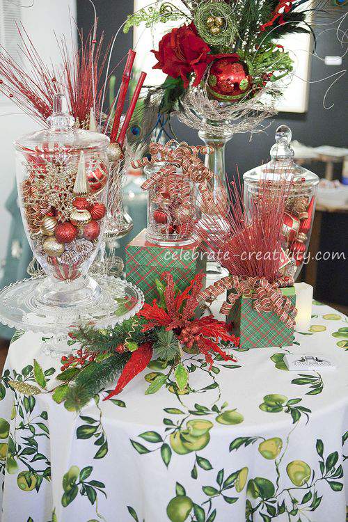 festive tablescape display