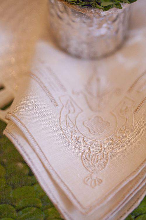 embroidered linens