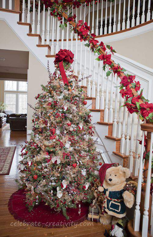 tree in foyer