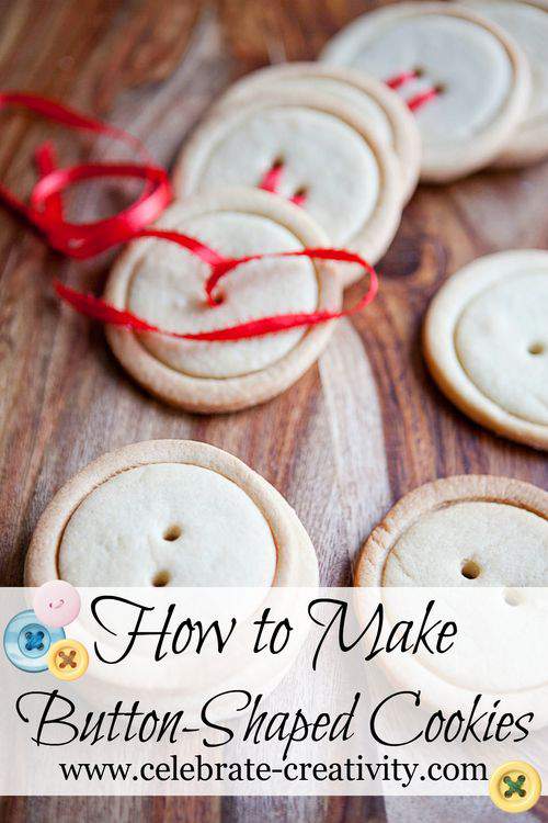 Make button shaped cookies2