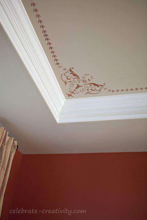 stenciled wall project