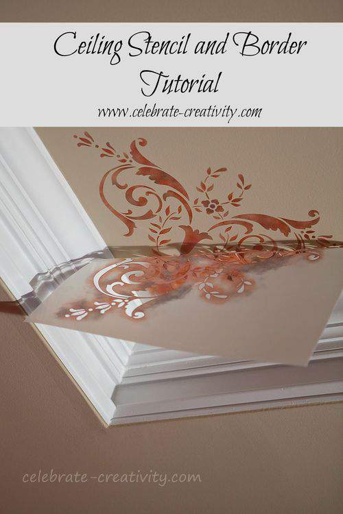 Celing stencil and border