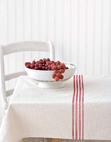 grain sack table runner