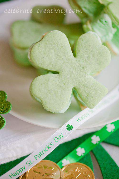 shamrock ice cream cookies