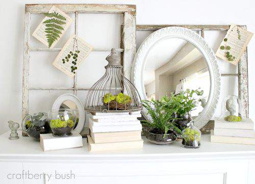 Craftberry Bush Spring Mantel
