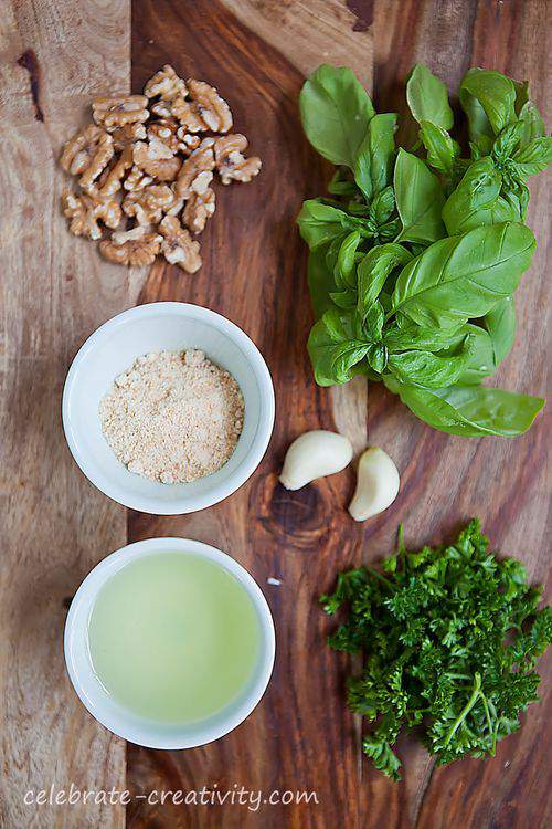 Pesto ingredients