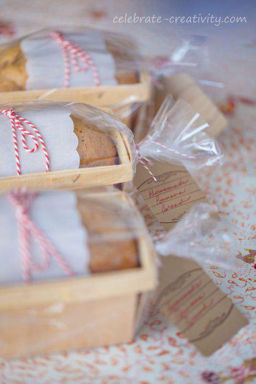 banana bread gift bags