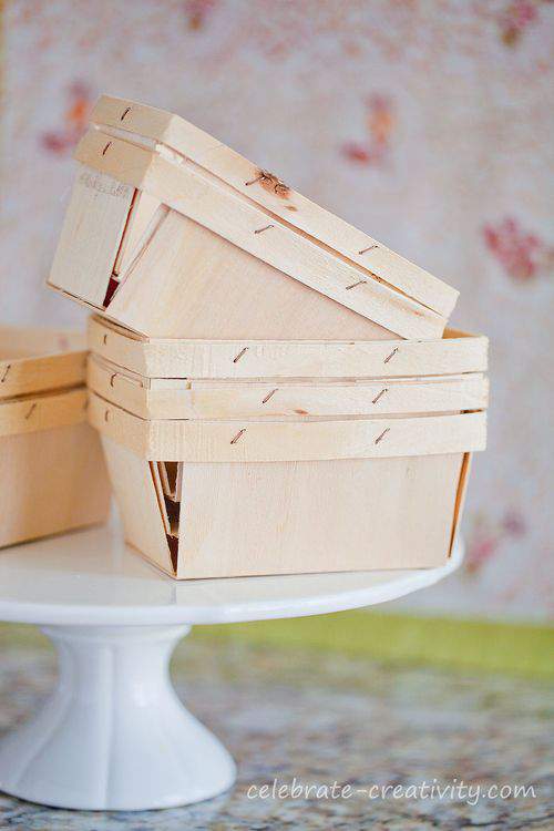 wood berry boxes