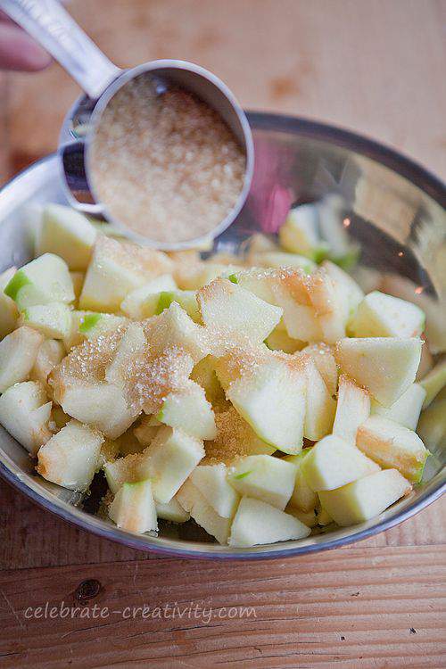 apples and sugar