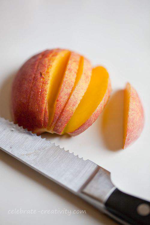 peach slices