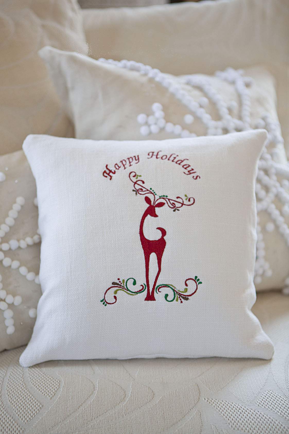 Martha stewart christmas pillows hot sale