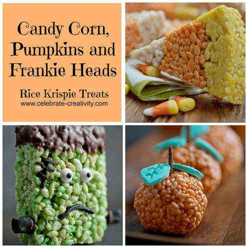 Candy Corn Rice Krispee Treats