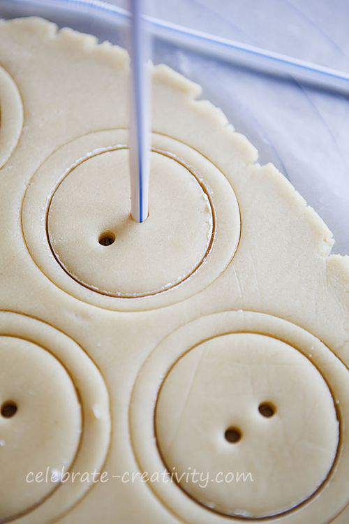 Button Shaped Sugar Cookies Celebrate Creativity