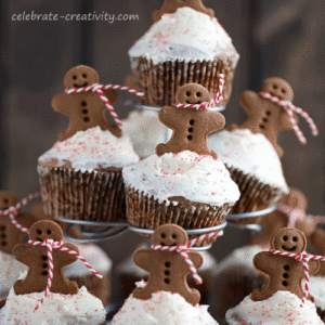 Gingerbread Cupcakes - Celebrate Creativity