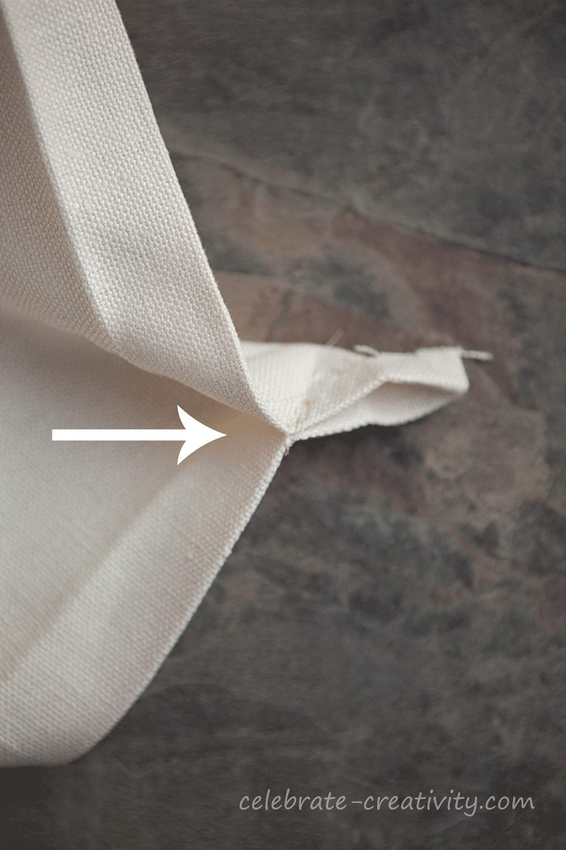 Mitering Fabric How to Get Perfectly Pointy Inside Corners - Celebrate ...