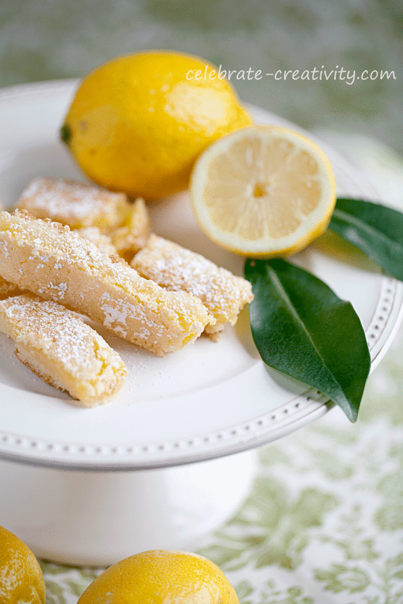 Lemon-bars-plate-stand