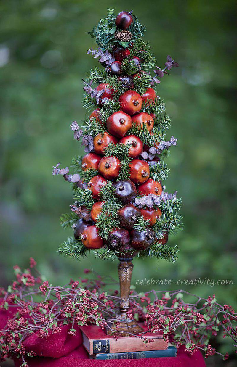 Pomegranate topiary