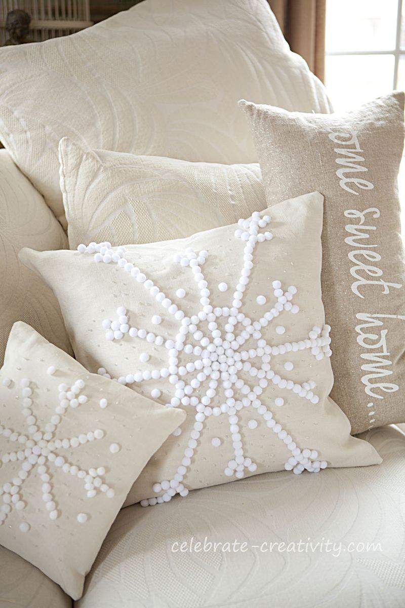 SNOWFLAKE PILLOW COUNTDOWN TO CHRISTMAS HOLIDAY SERIES Day 8