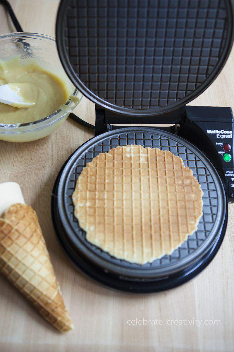 Homemade waffle discount cones without maker