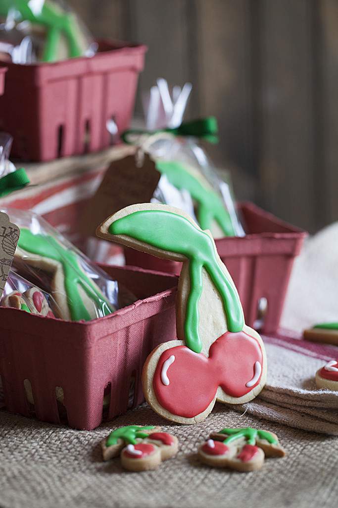 Cherry-Shaped Sugar Cookies - Celebrate Creativity