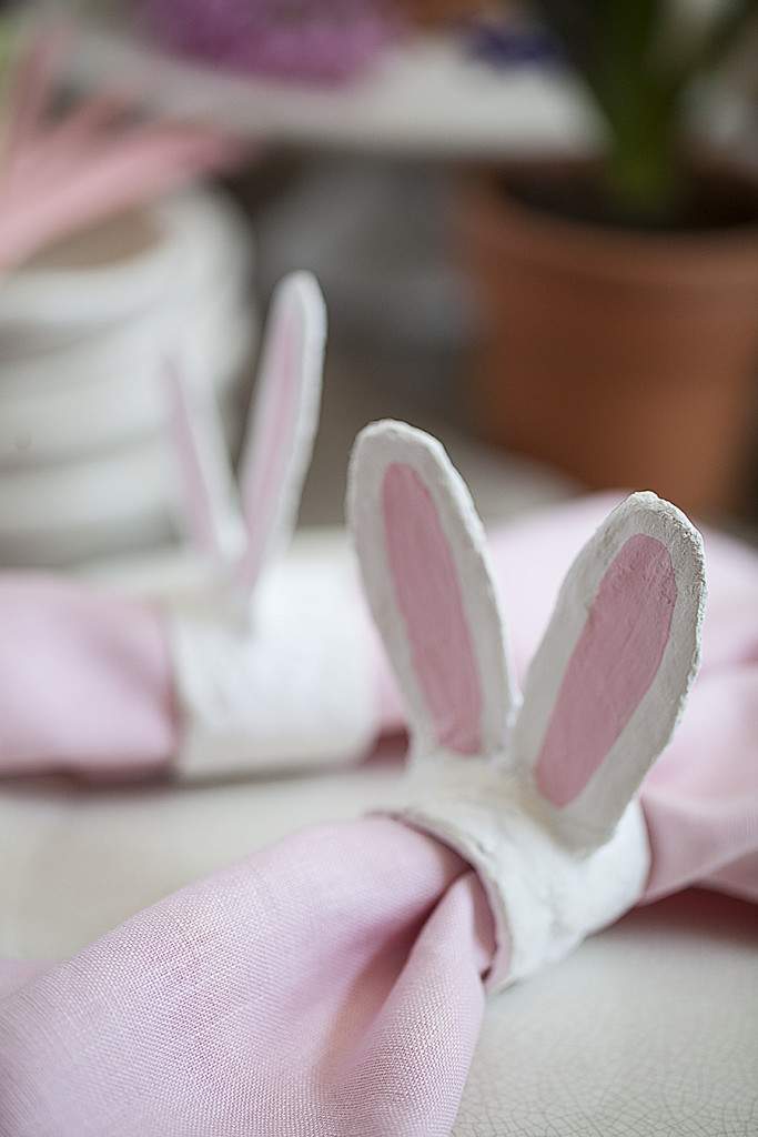 bunny ears napkin rings