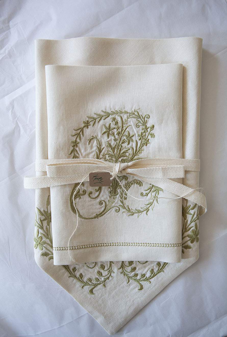 Linen hankies shop wedding