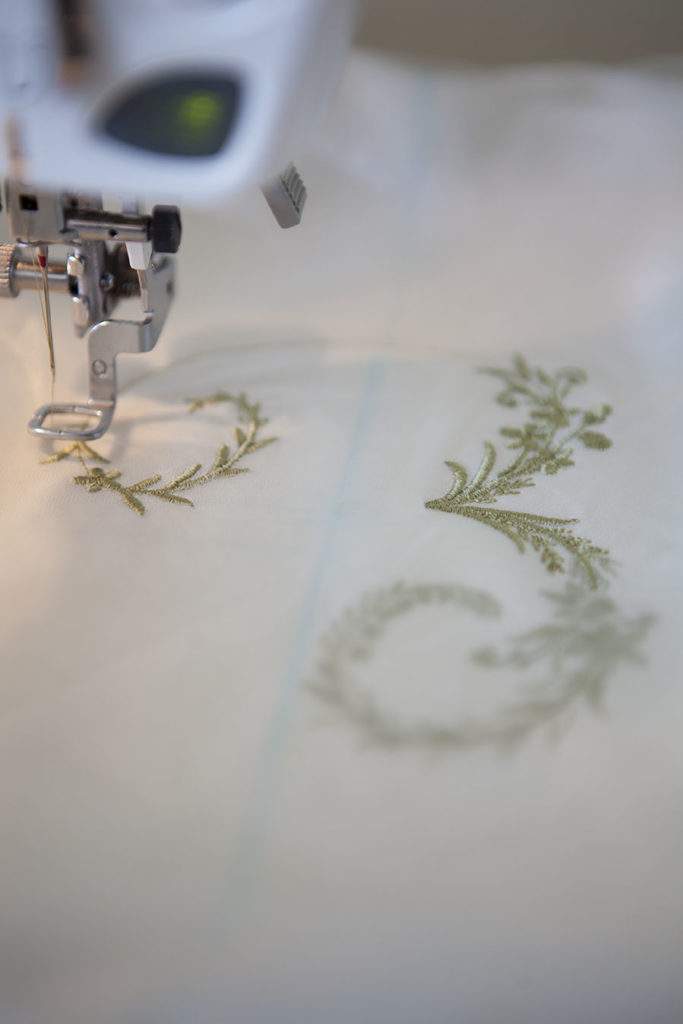Embroidered Wedding Hankies A Brush