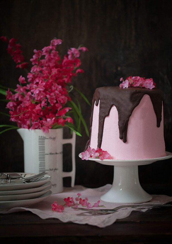 mother's day pink cake