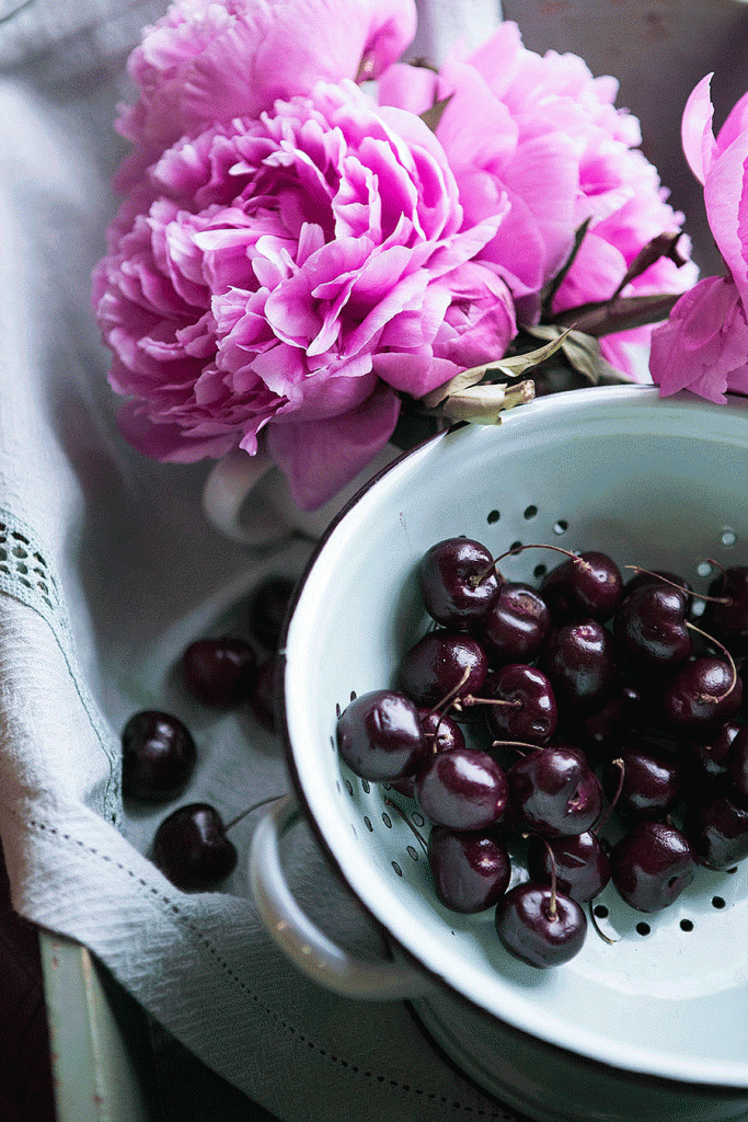 cherry filled collander