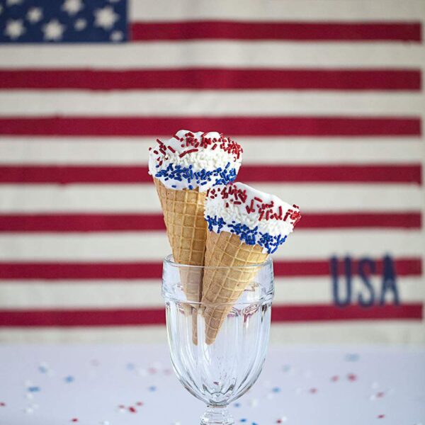 Patriotic Waffle Cones