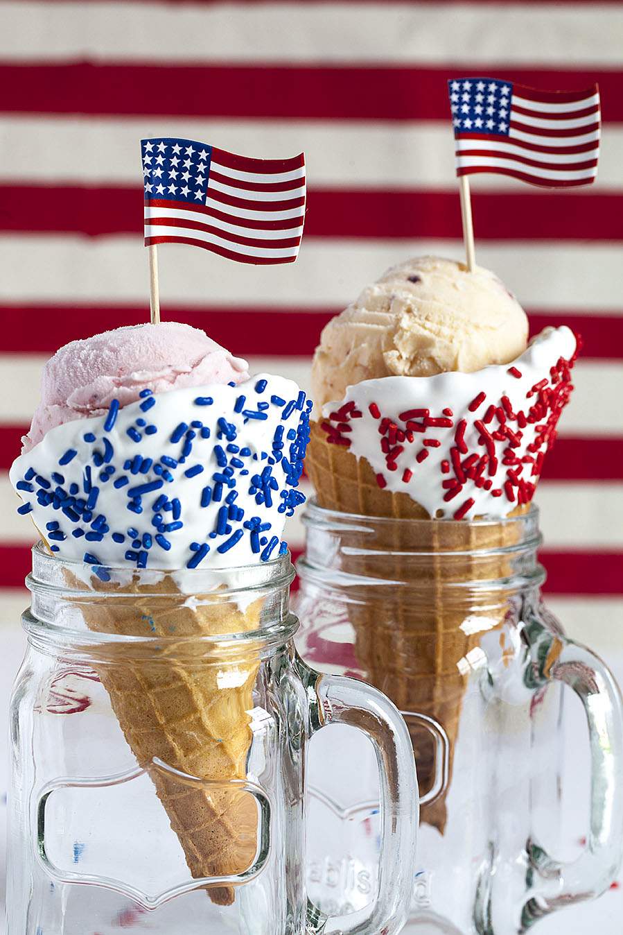 Patriotic Waffle Cones - Celebrate Creativity